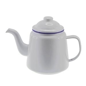 Falcon Teapot 950ml White & Blue