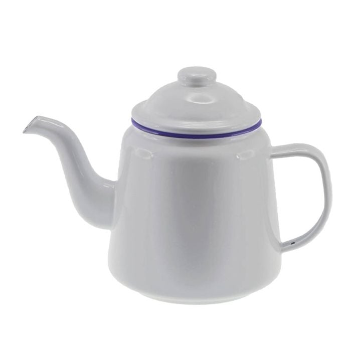 Falcon Teapot 950ml White & Blue