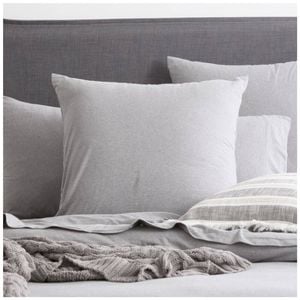 Renee Taylor Comfort T’s Organic Cotton Jersey European Pillowcase Charcoal