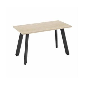 Olg Flare Table 4 Leg Black Frame Nordic Maple Top L1500mm X W750mm