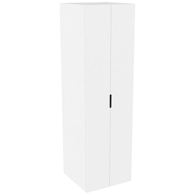Lugna 2048 x 600 x 580mm White Double Hanging Rail 2 Door Unit - White