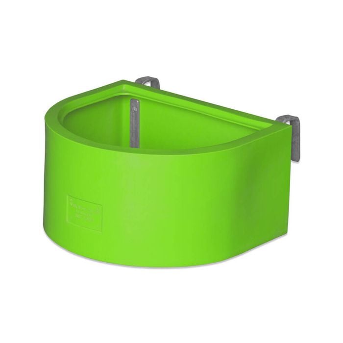 AgBoss D Shape Horse Sables and Paddock Fence Feeder 45L Lime