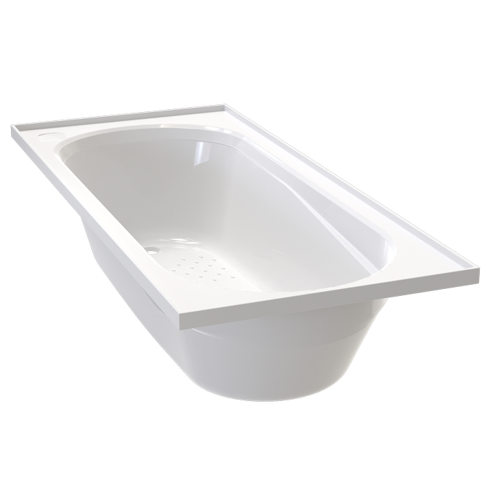 Clearlite 740 x 405mm White Pacific Bath - 1655mm