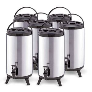 SOGA 6X 14L Portable Insulated Barrel Brew Pot with Dispenser