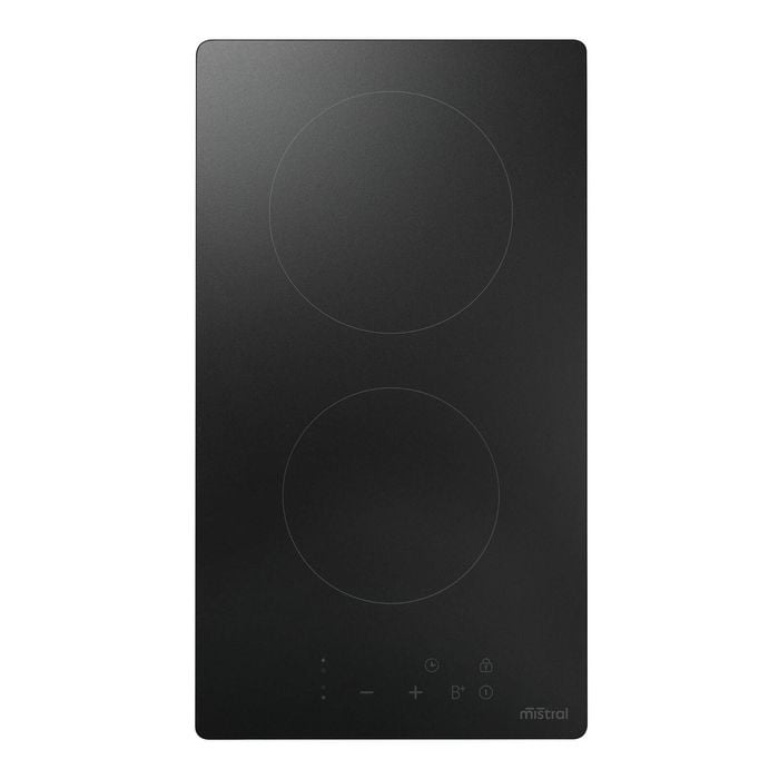 Mistral 30cm Matte Glass 2 Zone Induction Cooktop