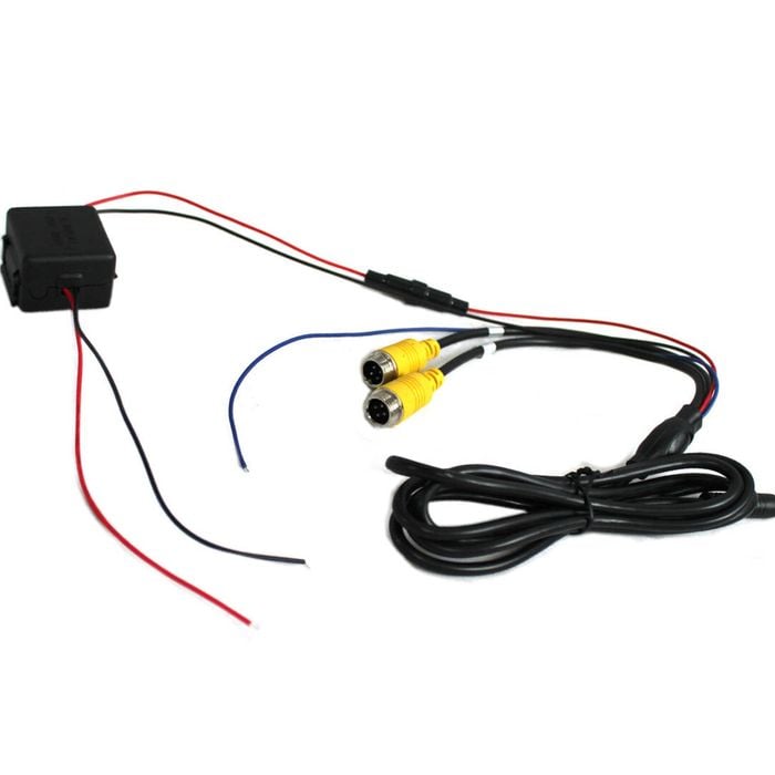 Elinz Power Harness for M7S 12V 24V 2 AV Inputs 4PIN Advanced Car Truck Caravan - M7S