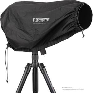 Ruggard Fabric Rain Cover 23" Large for Lens up to 23" Long Black