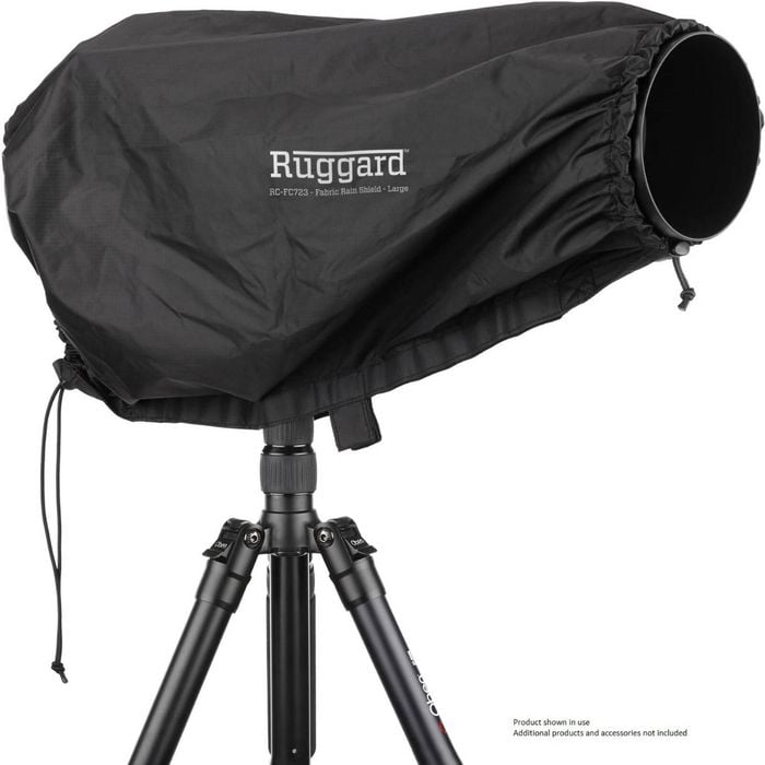 Ruggard Fabric Rain Cover 23" Large for Lens up to 23" Long Black