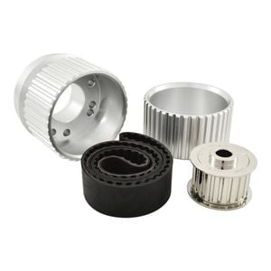 BB Chevy BBC Long Water Pump LWP Gilmer Drive Kit - Silver Billet Aluminium w/Belt