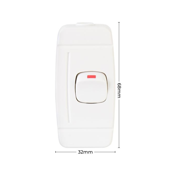 Deta White Single Cordline Switch - Bunnings New Zealand