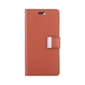 Goospery Rich Diary for iPhone 16 Pro Max - Brown