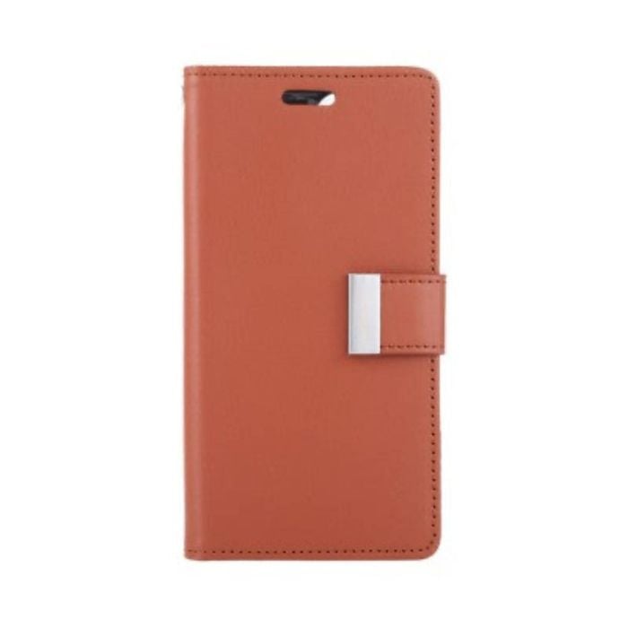 Goospery Rich Diary for iPhone 16 Pro Max - Brown
