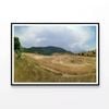 Grassy Field with Hills, Sky  Print 100% Australian Made 120x90cm  (Poster)