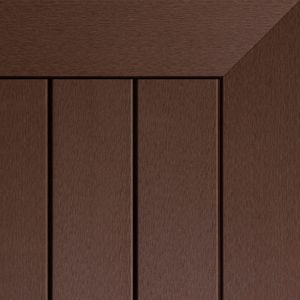 Ekodeck 137 x 23mm 5.4m Dark Brown Classic Grooved Composite Decking