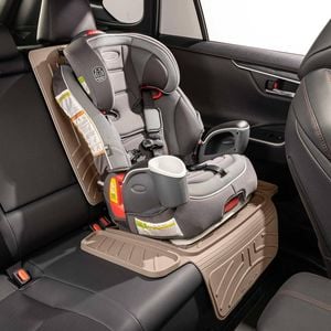 Weathertech Child Car Seat Protector With Seat Back - Tan