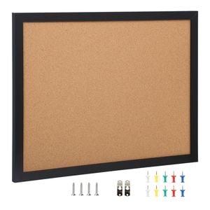 VEVOR Cork Board Bulletin Brown with MDF Sticker Frame Wall Mounted