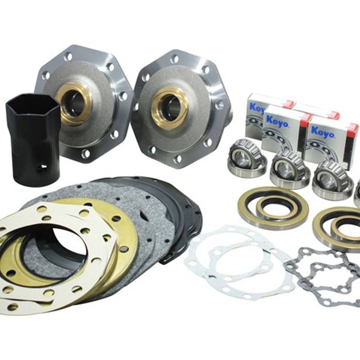 Swivel Hub Bearing & Seal Kit+Spindles For Toyota Landcruiser 76 78 79 80 105