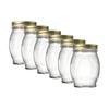 6pk Ecology Confiture Round Kitchen Pantry Jar With Screw-top Metal Lid 780ml