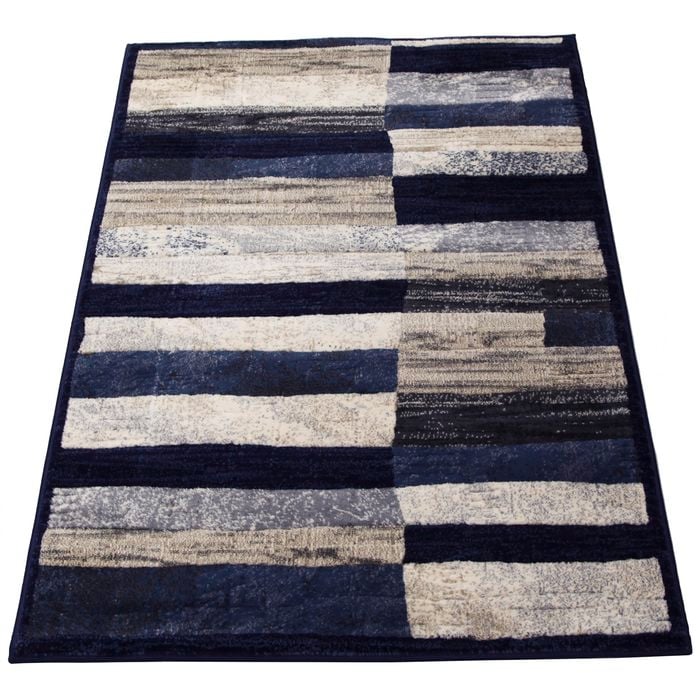 Modena 100 x 150cm Veneer Navy Rug