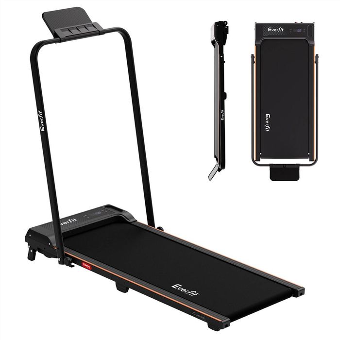 Everfit 3 in 1 Walking Pad Treadmill 12% Incline Foldable Under Desk Treadmills 40cm Belt Black