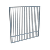 ProtectorAl 1201 - 1500 x 1500mm Deep Ocean Aluminium Flat Top Garden Gate With Mid Rail