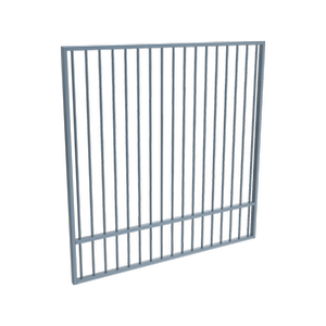 ProtectorAl 1201 - 1500 x 1500mm Deep Ocean Aluminium Flat Top Garden Gate With Mid Rail