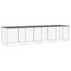 vidaXL Chicken Coop Chicken Cage Hen House with Roof Anthracite Galvanised Steel