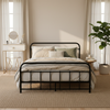 Artiss Metal Bed Frame Double Size Bed Base Beds Platform Black