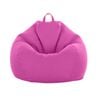Catzon Bean Bag Chair Cover (No Filler) Linen Washable-RoseRed(M)