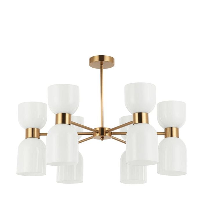 CLA Lighting Clessidra 12 Round Base Pendant Light Opal