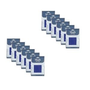 12pk Malli Sewing Assorted  Iron-on Mender Fabric Patch Coloured
