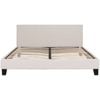 Monica PU Leather Double Bed Frame - White