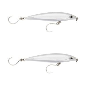 2x Rapala 14cm Saltwater X Rap Long Cast Shallow Minnow Fish Lures - Ghost