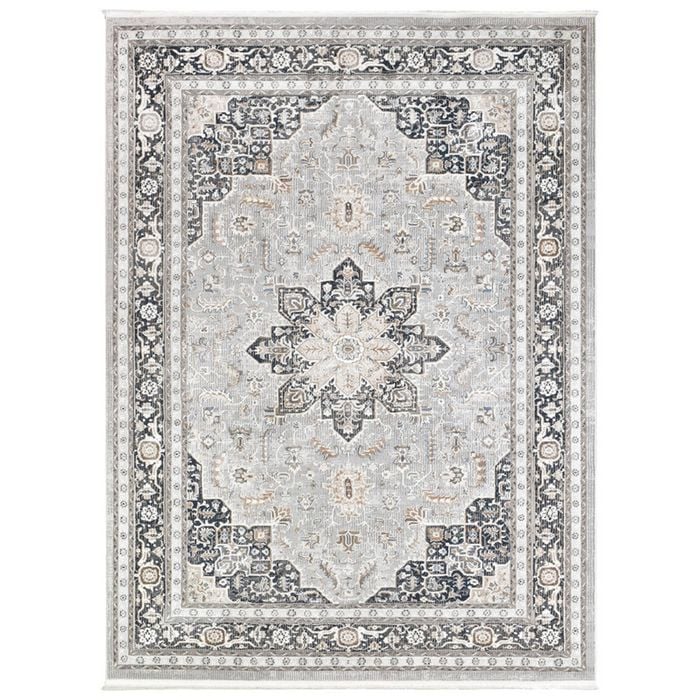 Lyonesse 30066A 240x330 Navy Cream Rug
