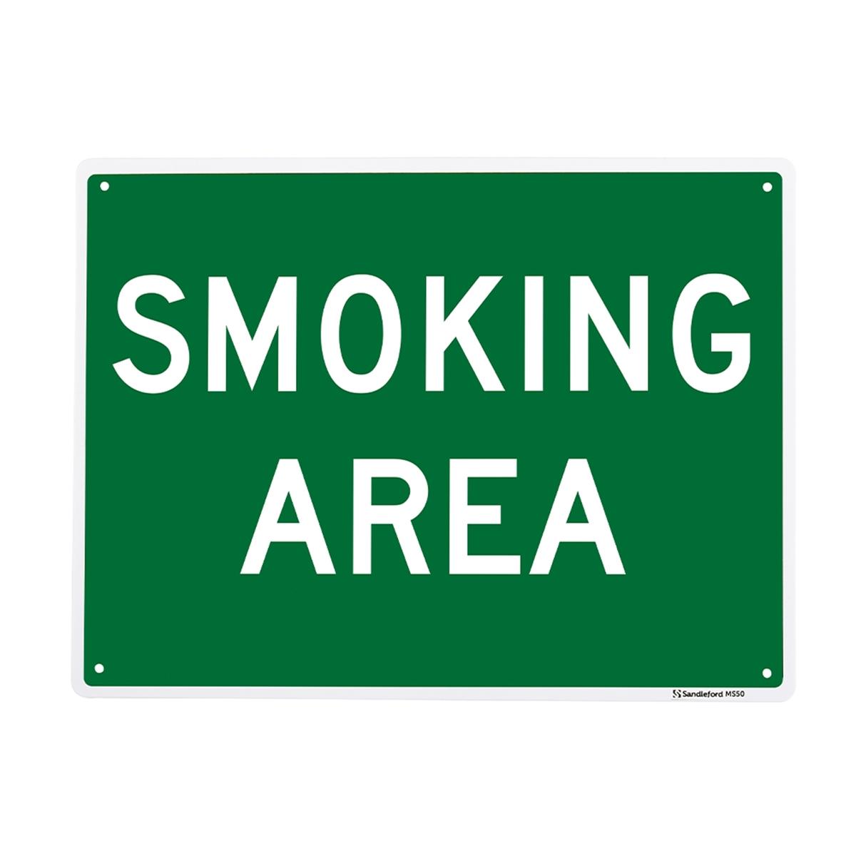 Sandleford 300 x 225mm Smoking Area Plastic Sign - Bunnings Australia