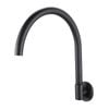 Shaw & Mason 250mm Black Matte Swivel Wall Mounted Spout