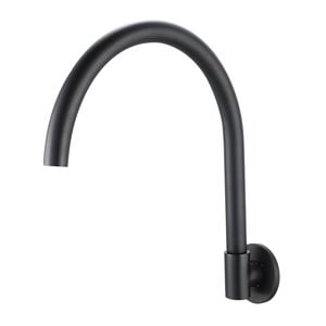Shaw & Mason 250mm Black Matte Swivel Wall Mounted Spout