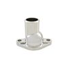 Thermostat Housing SBC BBC Chev Chrome Die-Cast Straight Up
