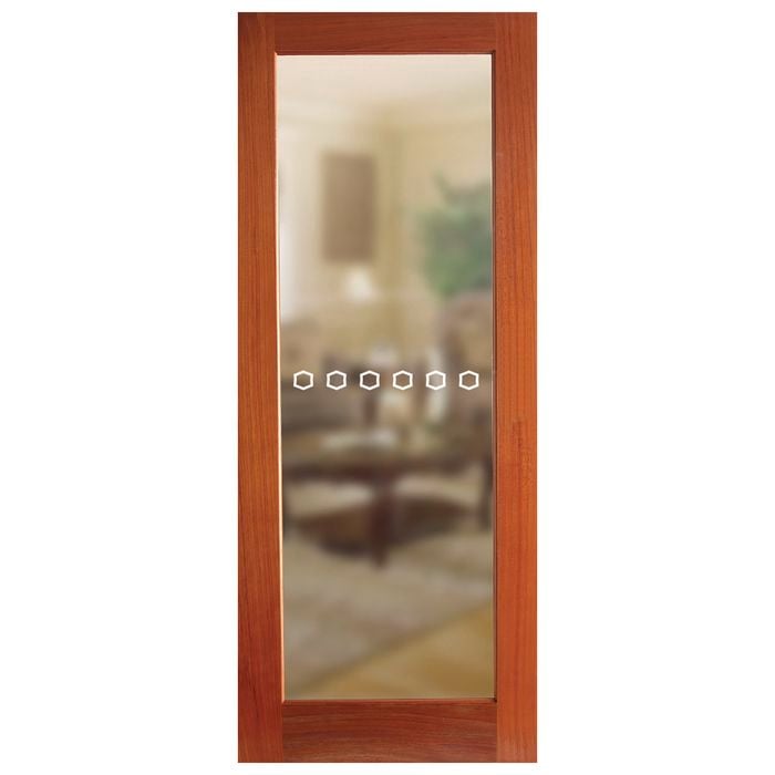Hume Doors & Timber 720 x 2040 x 35mm Internal Door SPM Lincoln Clear Glass LIN1