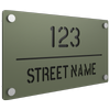 ProtectorAl 380mm x 220mm Pale Eucalypt Custom House Sign Aluminium Cut Through