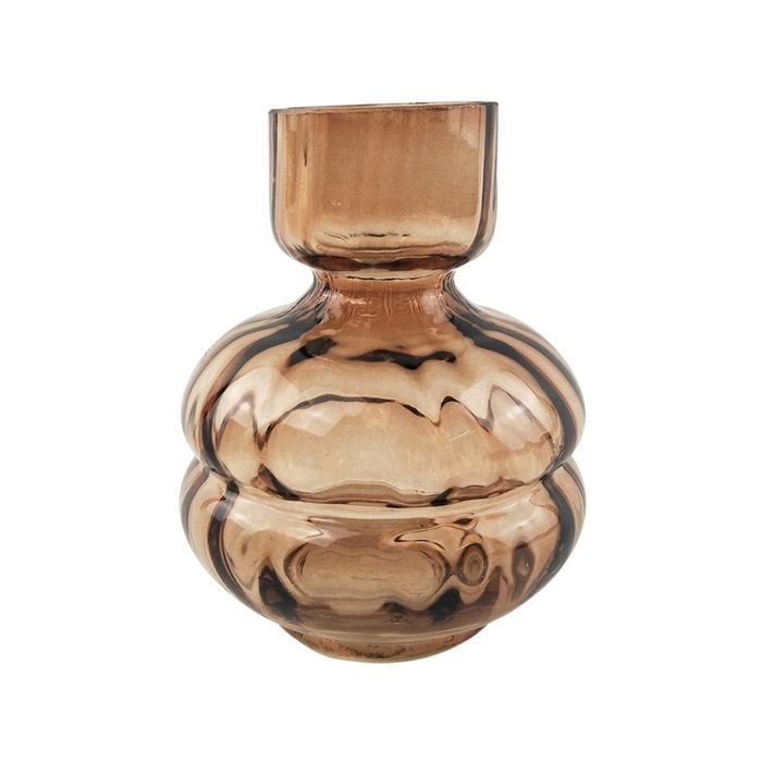Urban 15cm Tommy Squat Glass Flower Vase Small - Rose