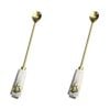 2PK LVD Stainless Steel Bee 26cm Long Mix Spoon - Gold/White