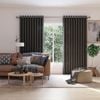 Mollers 1400 x 2500mm Charcoal Hyland Room Darkening Eyelet Curtain - 1 Pack - Charcoal