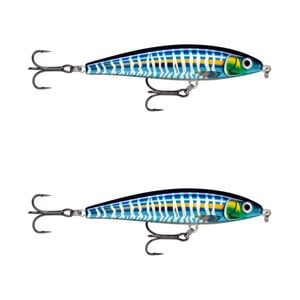 2x Rapala 10cm X Rap Magnum Prey Lipless Hard Body Fish Lures - HD Wahoo UV