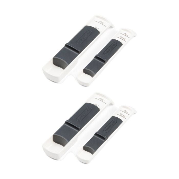 2x 2pc Progressive Adjustable Measuring Spoons Set Kitchen Cooking/Baking Tool