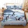 3D Polar Penguin Quilt Cover Set Bedding Set Pillowcases 111