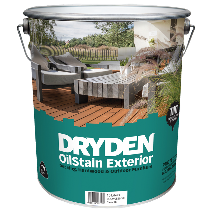 Dryden 10L Hardwood and Outdoor Furniture Decking Oil Stain Exterior