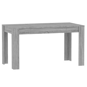 vidaXL Dining Table Grey Sonoma Home Kitchen Dining Room Table