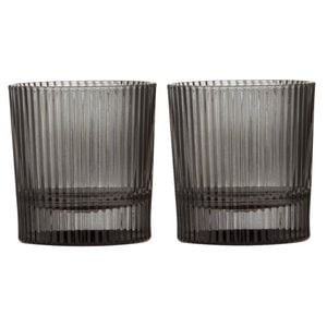 Tempa Cyrus Set Of 2 Whisky Glasses - Charcoal