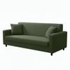 Anyhouz 3 Seater Sofa Cover Plain Army Green Style And Protection For Living Room Sofa Chair Elastic Stretchable Slipcover